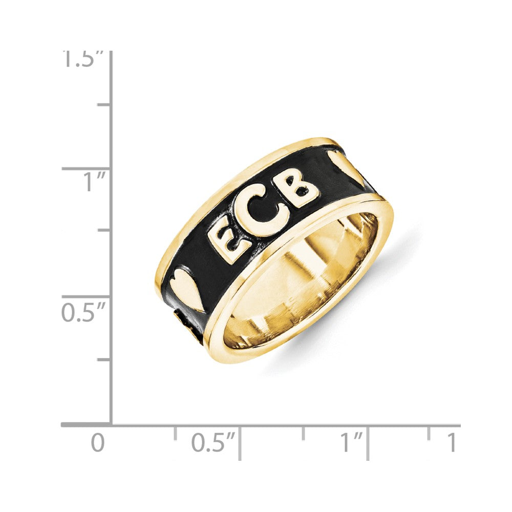 10k yellow gold monogram signet ring 10xnr52y