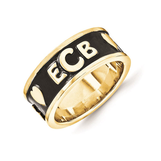 10k yellow gold monogram signet ring 10xnr52y