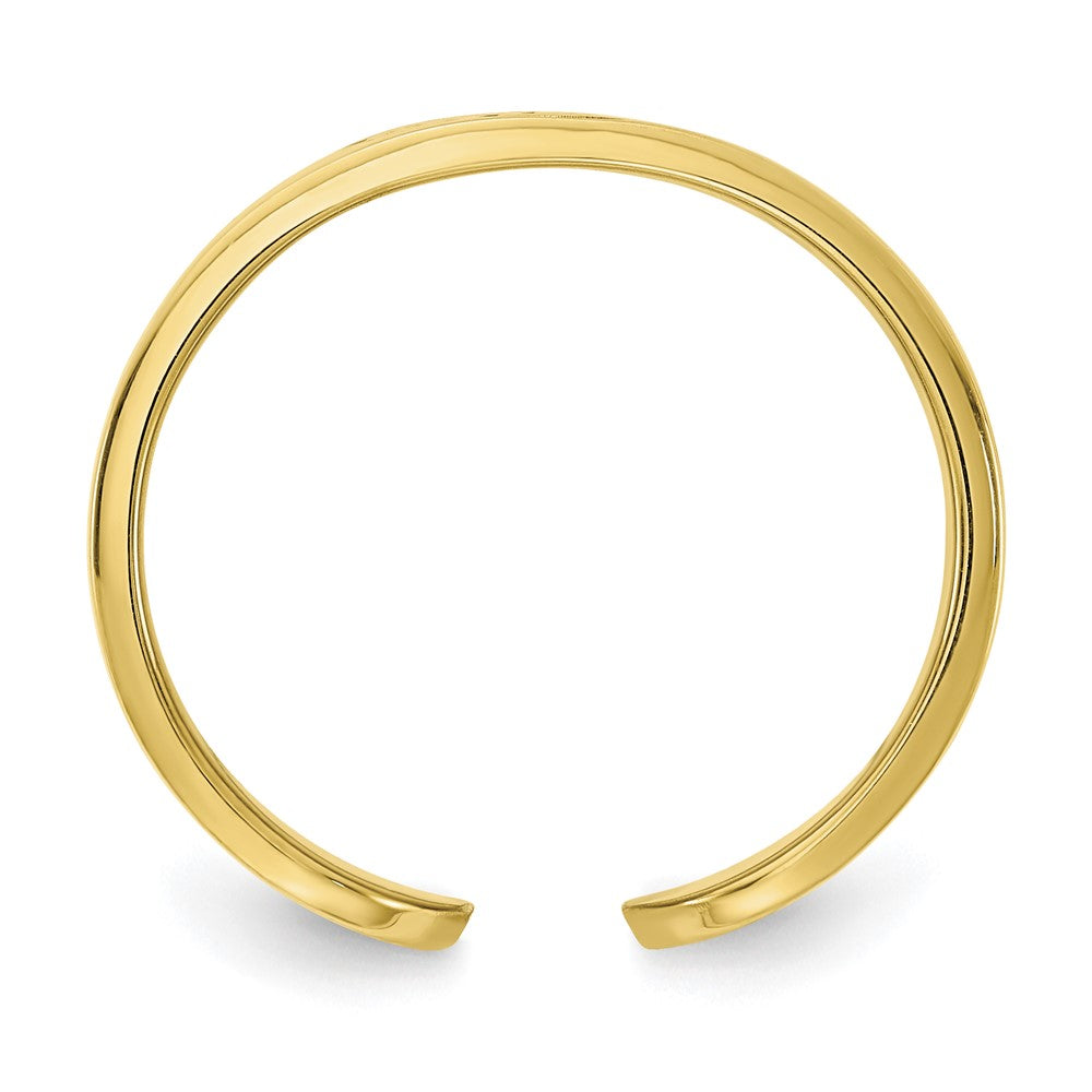 10k yellow gold polished cigar style monogram ring 10xnr92y