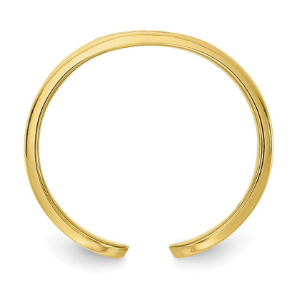 10k yellow gold polished cigar style monogram ring 10xnr92y
