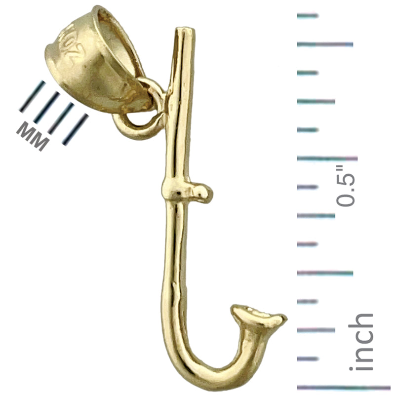 14K Gold 3D Snorkel Charm