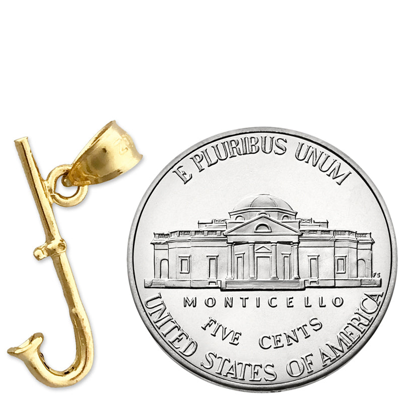 14K Gold 3D Snorkel Charm