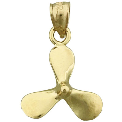 14K Gold 3D Propeller Charm