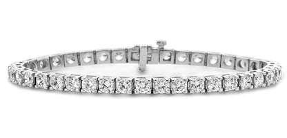 6 ct. tw. White Gold Four-Prong Diamond Tennis Bracelet