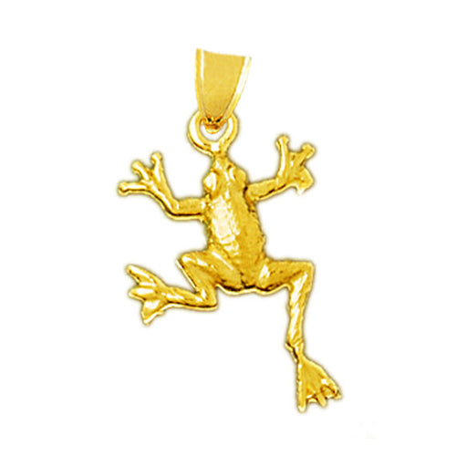 14K Gold 20MM Frog Charm