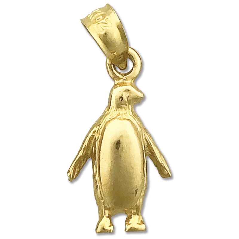 14K Gold Antarctic Penguin Charm
