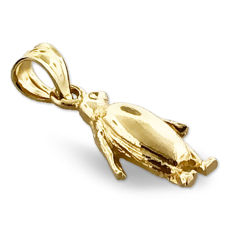 14K Gold Antarctic Penguin Charm