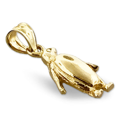 14K Gold Antarctic Penguin Charm