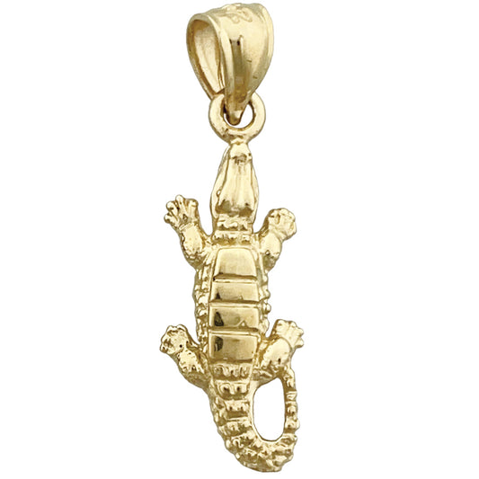 14K Gold Gator Charm