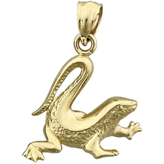 14K Gold Gecko Charm