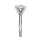 1.50 CT. Certified Natural Clarity Enhanced Diamond Solitaire Engagement Ring in Solid 14K White Gold (I/I2)