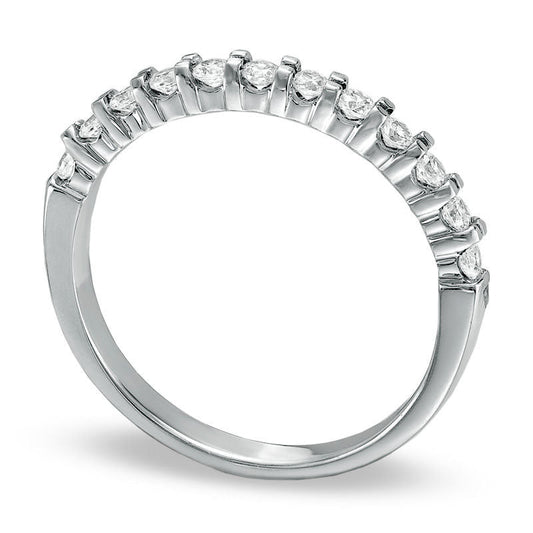 0.50 CT. T.W. Natural Diamond Band in Solid 10K White Gold