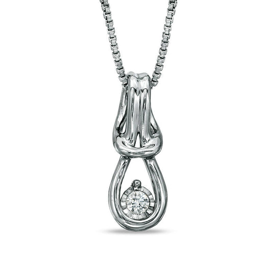 0.1 CT. EverlonÖ Natural Diamond Pendant in Sterling Silver