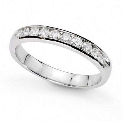 1.0 CT. T.W. Natural Diamond Bridal Engagement Ring Set in Solid 14K White Gold