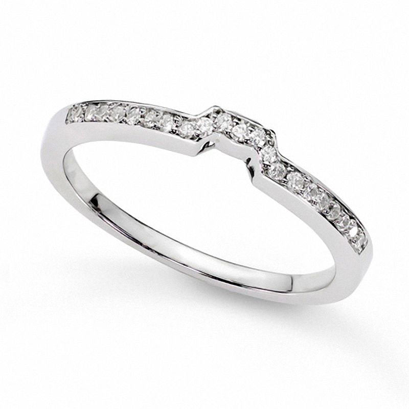 1.0 CT. T.W. Natural Diamond Bridal Engagement Ring Set in Solid 14K White Gold