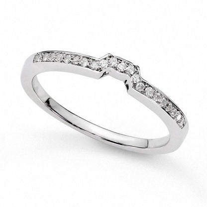 1.0 CT. T.W. Natural Diamond Bridal Engagement Ring Set in Solid 14K White Gold