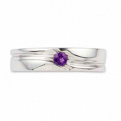 Amethyst Ring in Sterling Silver