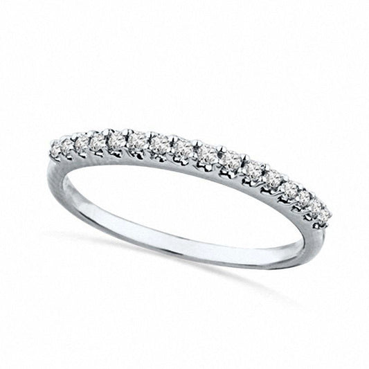 0.20 CT. T.W. Natural Diamond Anniversary Band in Solid 10K White Gold