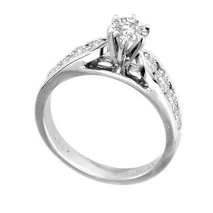 1.20 CT. T.W. Natural Diamond Engagement Ring in Solid 14K White Gold