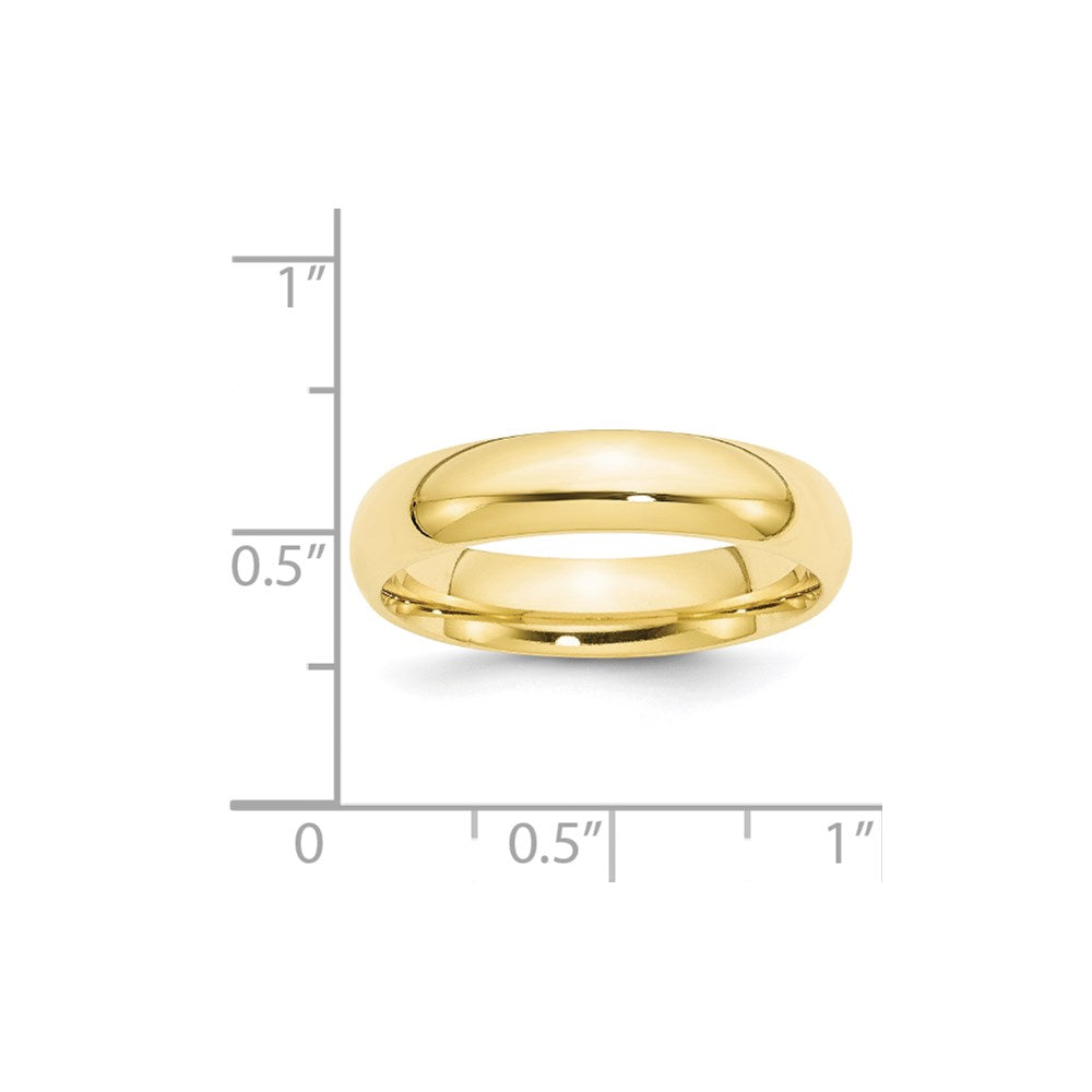 Ricardo Barraque Custom Order - Solid 10K Yellow Gold 5mm Comfort Fit Men's/Women's Wedding Band Ring Size 10