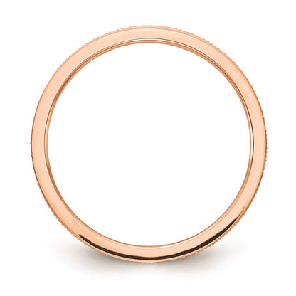 10k rose gold 1 2mm line pattern stackable band 1stk21 120r 8