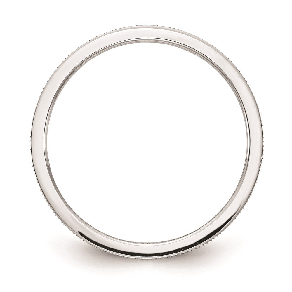 10k white gold 1 2mm line pattern stackable band 1stk21 120w 7