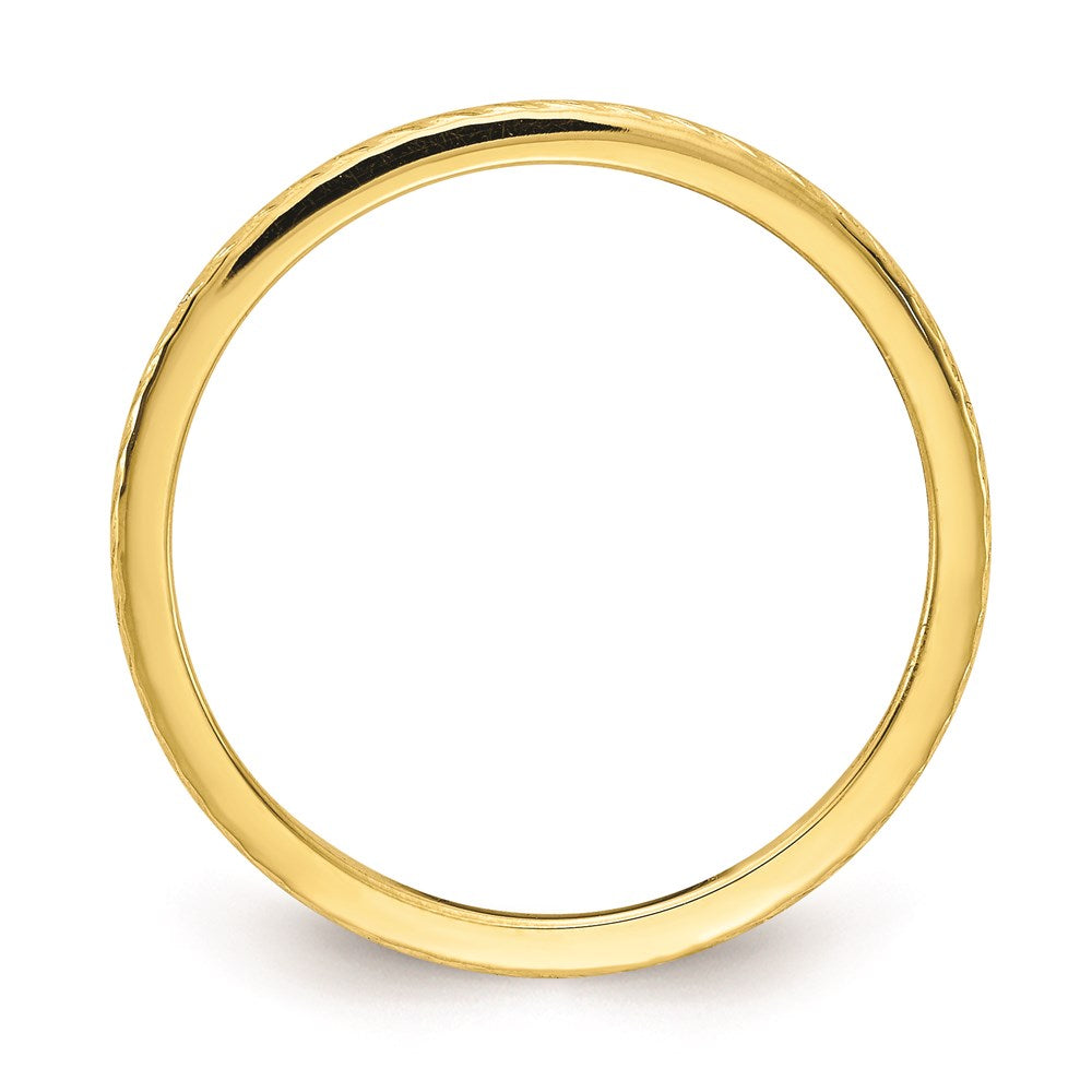 10k gold 1 2mm twisted wire pattern stackable band 1stk22 120y 4 5
