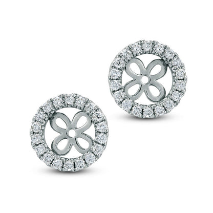 0.33 CT. T.W. Diamond Frame Earring Jackets in 14K White Gold