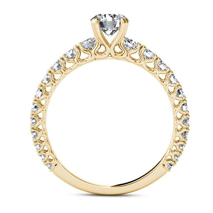 1.0 CT. T.W. Natural Diamond Engagement Ring in Solid 14K Gold