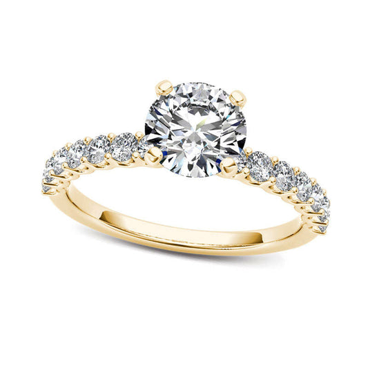 1.0 CT. T.W. Natural Diamond Engagement Ring in Solid 14K Gold