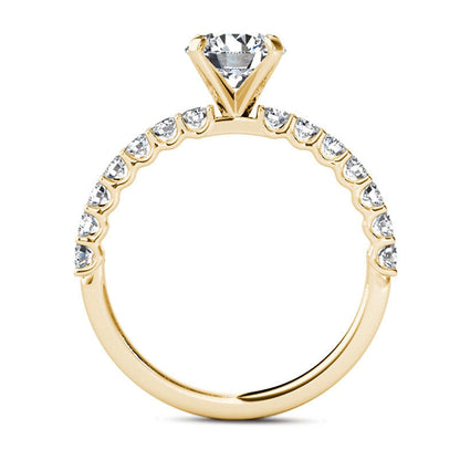 1.0 CT. T.W. Natural Diamond Engagement Ring in Solid 14K Gold