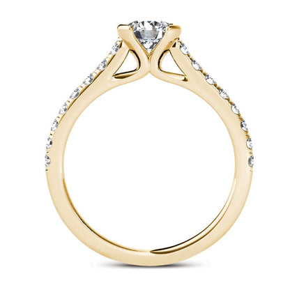0.75 CT. T.W. Natural Diamond Engagement Ring in Solid 14K Gold