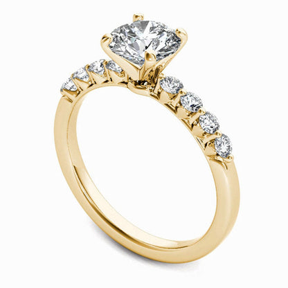 0.75 CT. T.W. Natural Diamond Engagement Ring in Solid 14K Gold