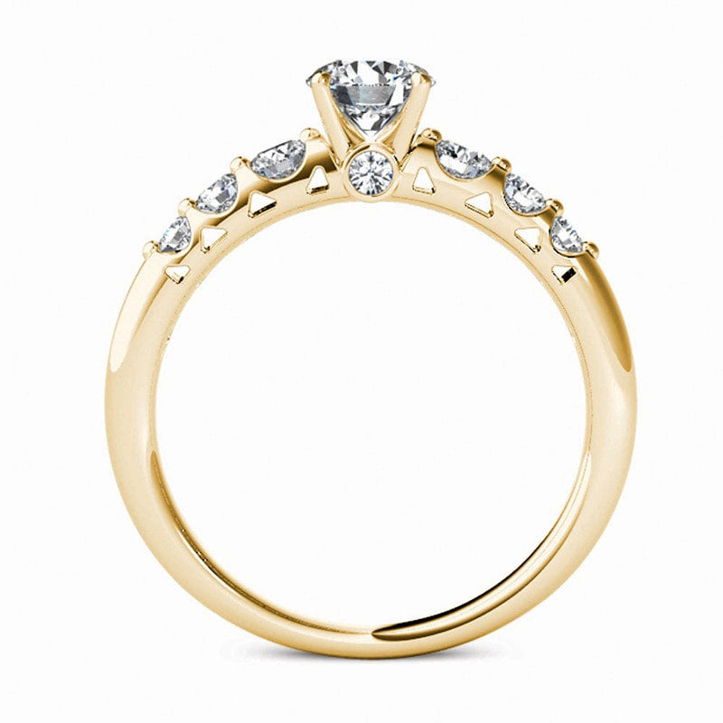 0.75 CT. T.W. Natural Diamond Engagement Ring in Solid 14K Gold