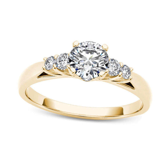 0.75 CT. T.W. Natural Diamond Engagement Ring in Solid 14K Gold