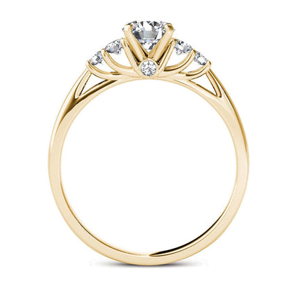 0.75 CT. T.W. Natural Diamond Engagement Ring in Solid 14K Gold