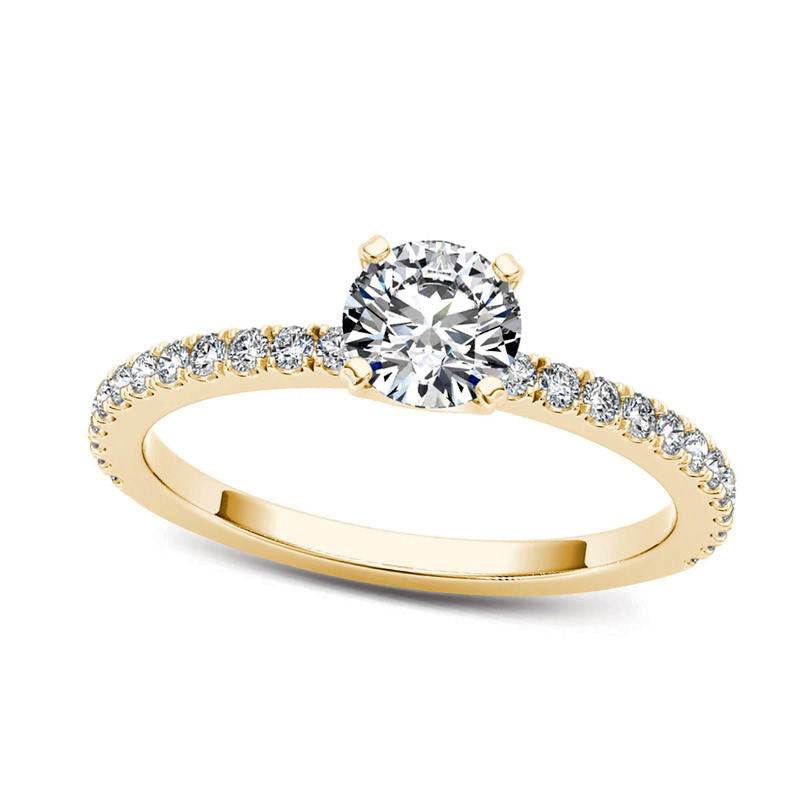 0.75 CT. T.W. Natural Diamond Engagement Ring in Solid 14K Gold