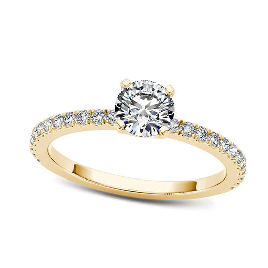 0.75 CT. T.W. Natural Diamond Engagement Ring in Solid 14K Gold