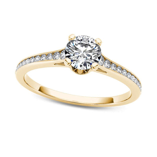 0.75 CT. T.W. Natural Diamond Engagement Ring in Solid 14K Gold