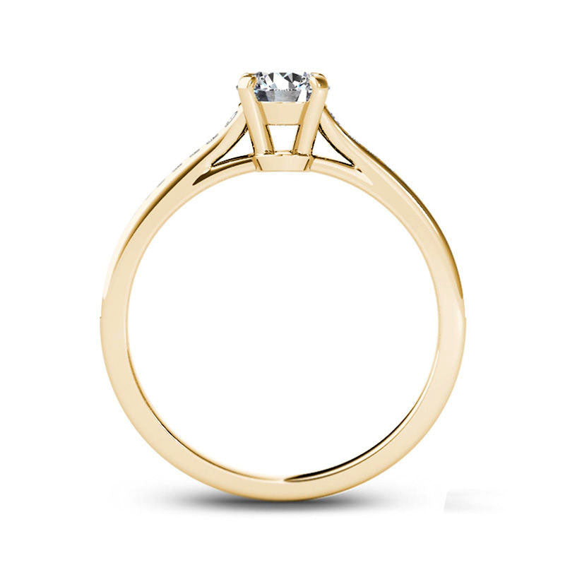 0.75 CT. T.W. Natural Diamond Engagement Ring in Solid 14K Gold