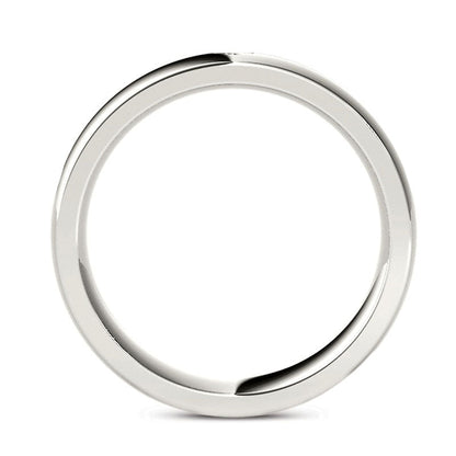 Men's 0.13 CT. T.W. Natural Diamond Five Stone Milgrain Groove Wedding Band in Solid 14K White Gold