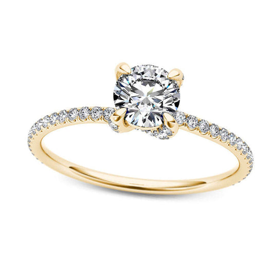 0.75 CT. T.W. Natural Diamond Engagement Ring in Solid 14K Gold