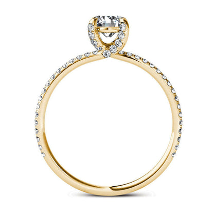 0.75 CT. T.W. Natural Diamond Engagement Ring in Solid 14K Gold