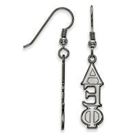 Alpha Epsilon Phi Sorority Drop Earrings in Sterling Silver