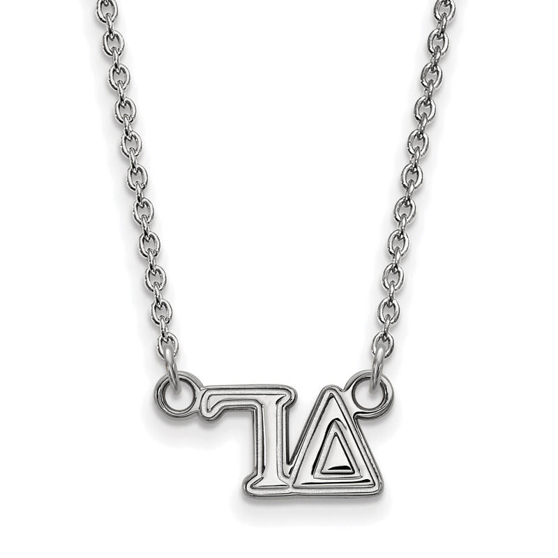 Delta Gamma Medium Sorority Necklace in Sterling Silver
