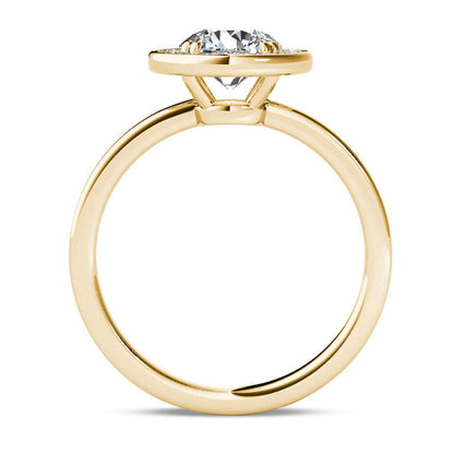 1.0 CT. T.W. Natural Diamond Frame Engagement Ring in Solid 14K Gold