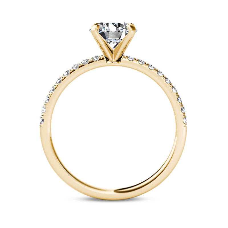 1.0 CT. T.W. Natural Diamond Engagement Ring in Solid 14K Gold