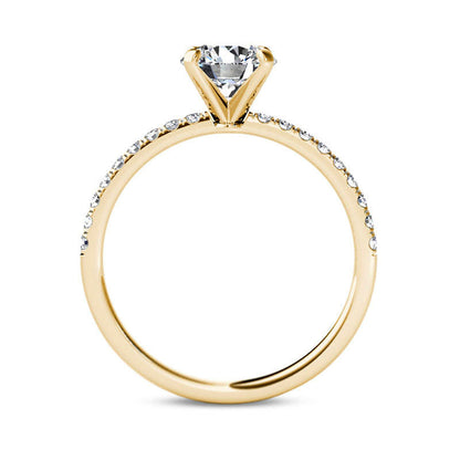 1.0 CT. T.W. Natural Diamond Engagement Ring in Solid 14K Gold