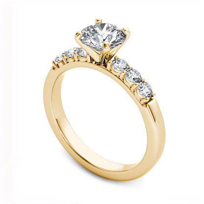 1.0 CT. T.W. Natural Diamond Engagement Ring in Solid 14K Gold