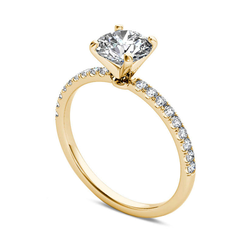 1.20 CT. T.W. Natural Diamond Engagement Ring in Solid 14K Gold